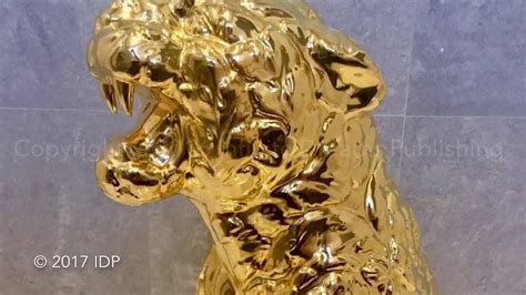 versace jaguar statue gold